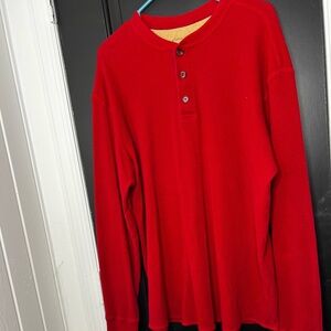 Eddie Bauer Crimson Henley Long Sleeve Shirt